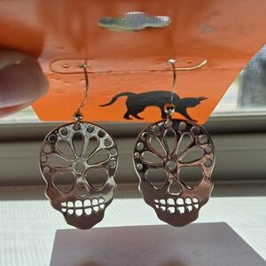 Earrings Sugar Skull Dangle